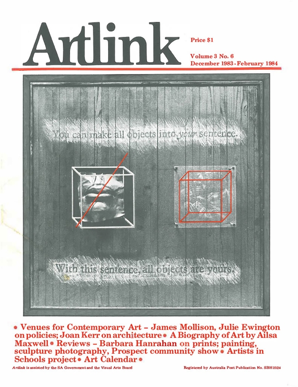 Issue 3:6 | December 1983 | Artlink 3:6